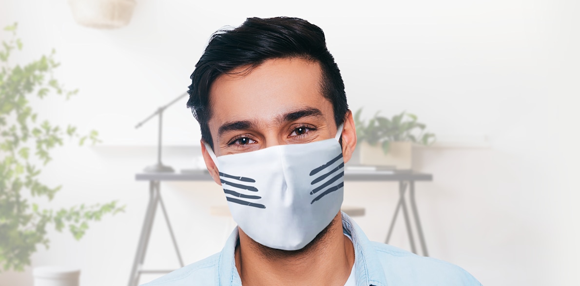 Face shop with mask